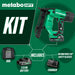 Hitachi / Metabo N1804DAM 18-Gauge 1/4" Cordless 18V MultiVolt Brushless Narrow Crown Stapler Kit 2.0Ah