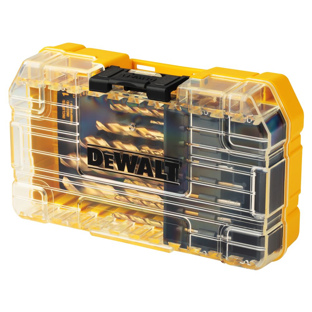 DEWALT DW1341 14-Piece Titanium Nitride Coated Speed Tip Drill Bit Set