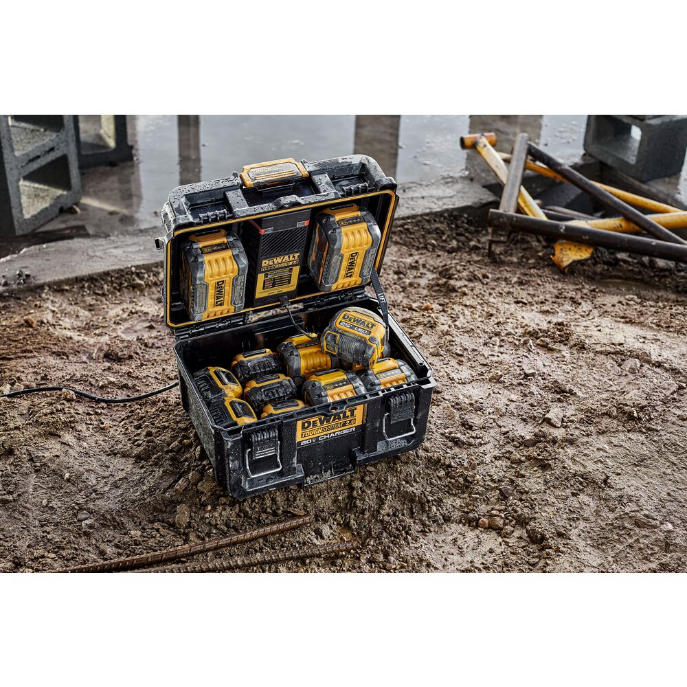 DEWALT DCBP034-2-DWST08050 TOUGHSYSTEM 2.0 20V MAX Dual Port Charger with 20V MAX PowerStack Lithium-Ion Compact Battery Bundle