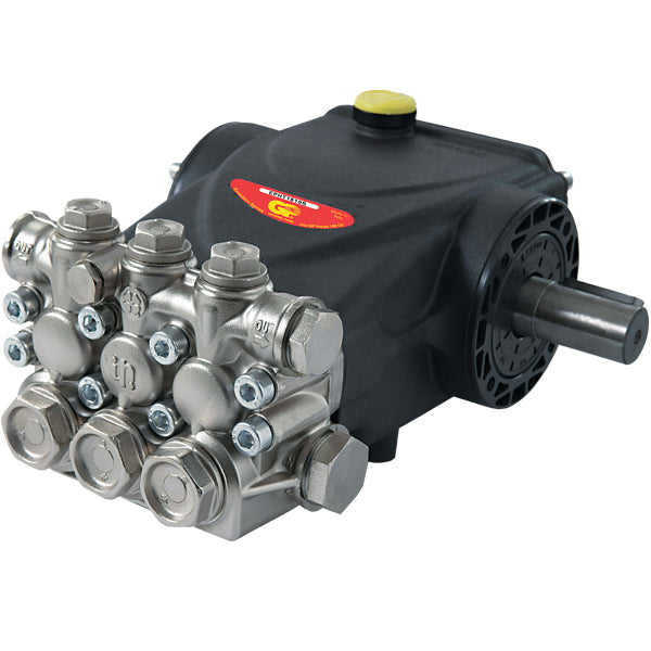 General Pump EPHT1813S Pressure Washer Pump, Triplex, High Temp Seals, 3.4 GPM@2465 PSI, 1450 RPM, 24mm Solid Shaft