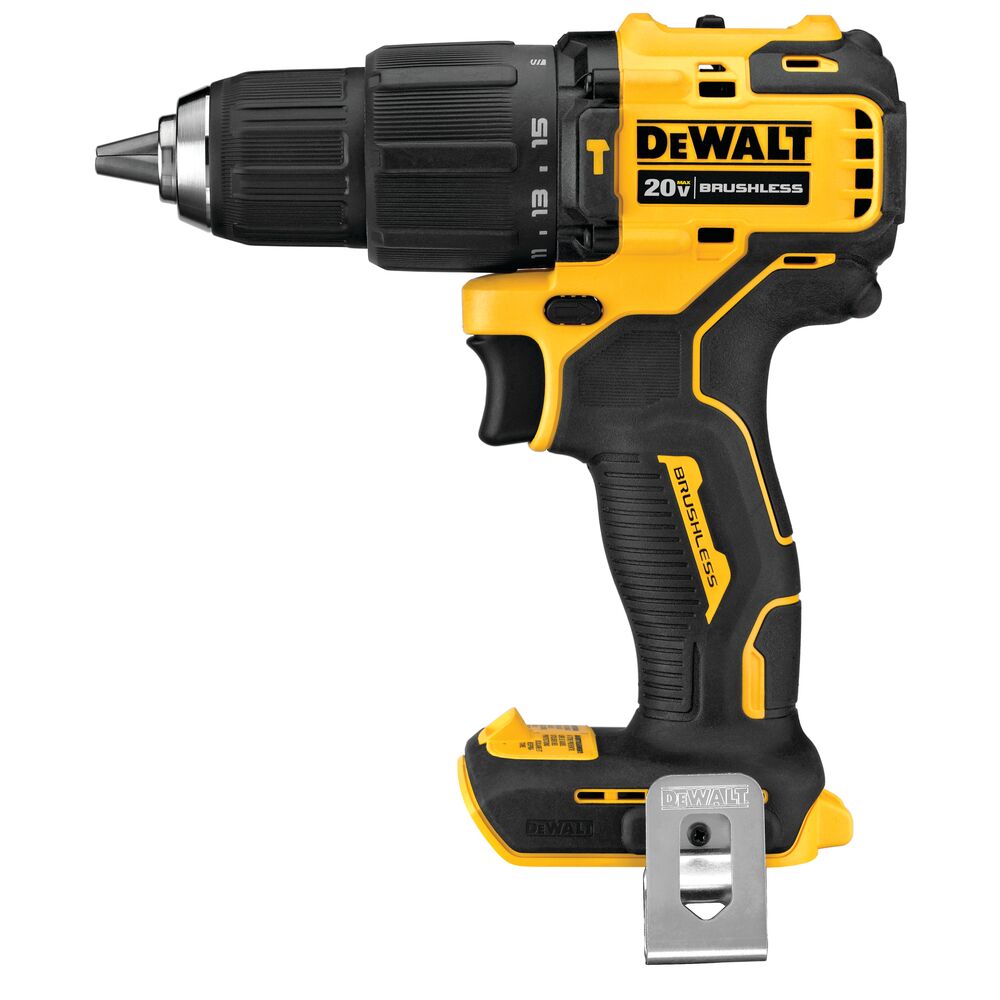 DEWALT DCK279C2 ATOMIC 20V MAX Lithium-Ion Brushless Cordless 2-Tool Combo Kit with 1/2" Hammer Drill/Driver and 1/4" Impact Driver 1.3 Ah