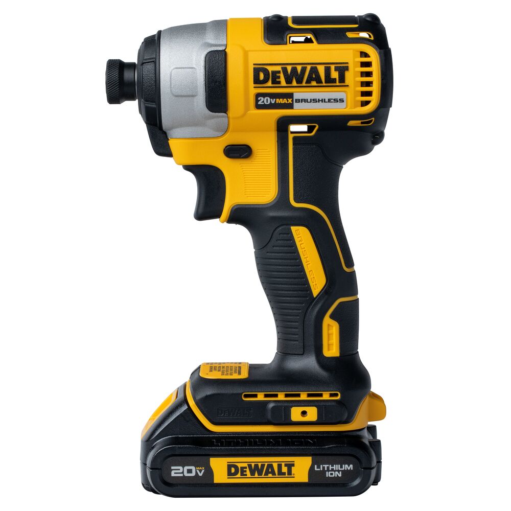 DEWALT DCKSS276C2BB 20V MAX Lithium-Ion Brushless Cordless 2-Tool Combo Kit with 1/4" Impact Driver and 1/2" Hammer Drill 1.3 Ah