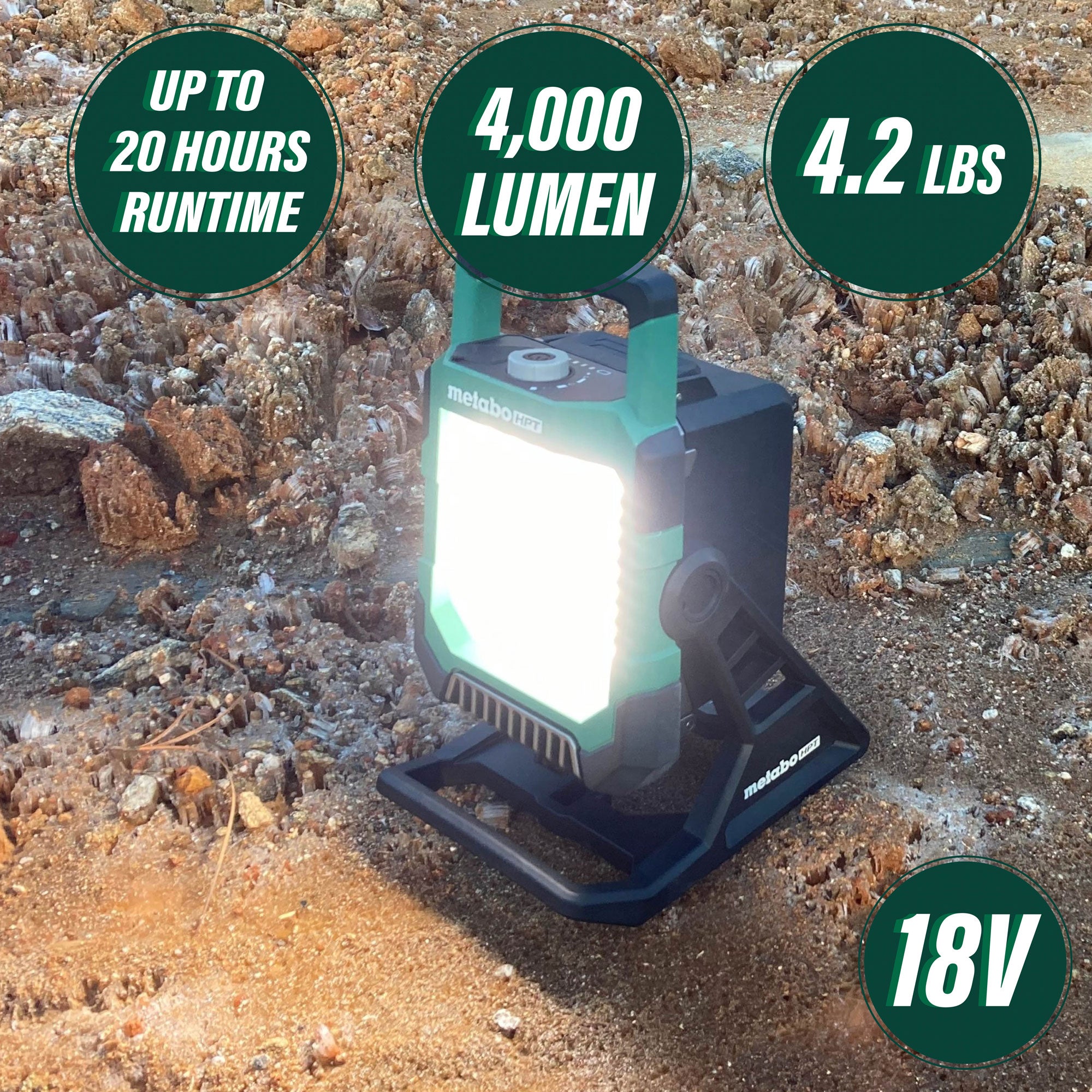 Hitatchi / Metabo UB18DCQ4M 18V MultiVolt Lithium-Ion Cordless 4,000 Lumen LED Work Light (Tool Only)