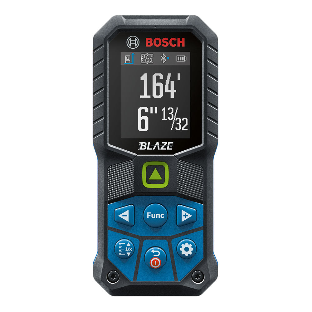 Bosch GLM165-27CGL BLAZE 3.7V Lithium-Ion Cordless Connected Green Beam 165' Laser Measure Kit 1.0 Ah