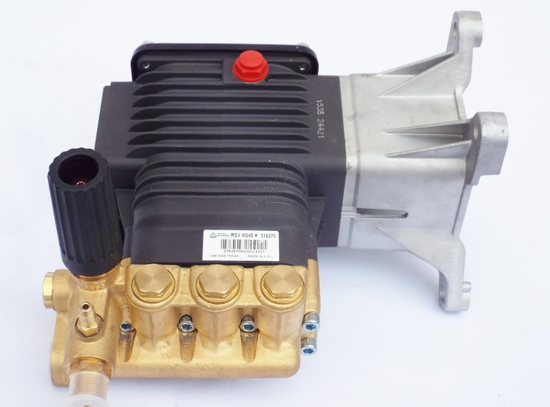 Annovi Reverberi RSV4G40-PKG*R Pressure Washer Pump, Triplex, 4.0 GPM@4000 PSI, 3400 RPM, 1" Hollow 'D' Shaft (Reconditioned)