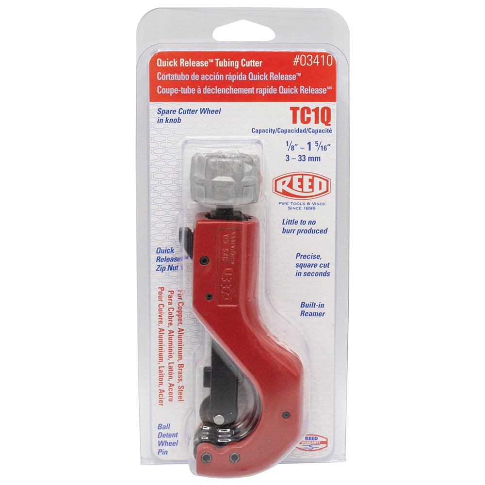 Reed TC1Q 1/8" to 1-5/16" Quick Release Tubing Cutter (TC1Q)