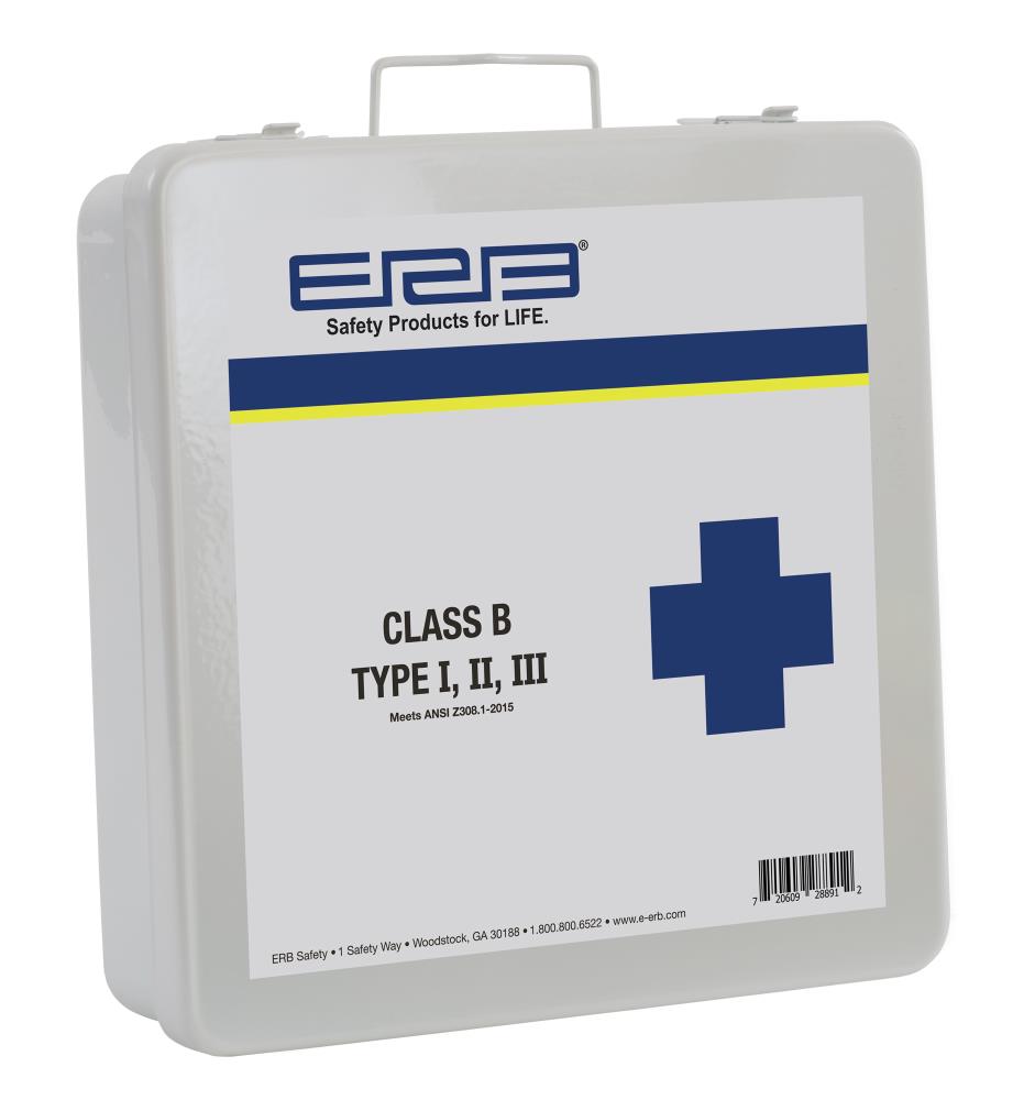 ERB 28891 Class B ANSI Safety Kit, Metal Box