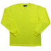 ERB 64031 Non ANSI Birdseye Long Sleeve T-Shirt, 4X-Large