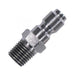 Legacy 8.707-152.0 5000 PSI 3/8" MPT Pressure Washer Hose Quick Coupler Plug - Stainless Steel