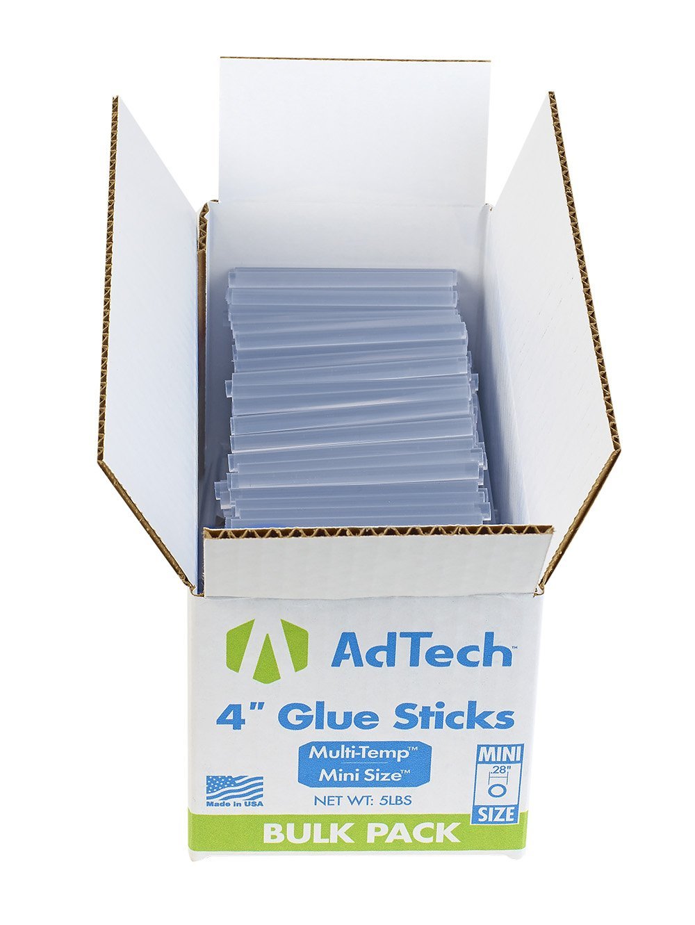 Adtech 220-345-5 5 LB Bulk 0.28 X 4 Inch Mini Multi-Temp Glue Sticks