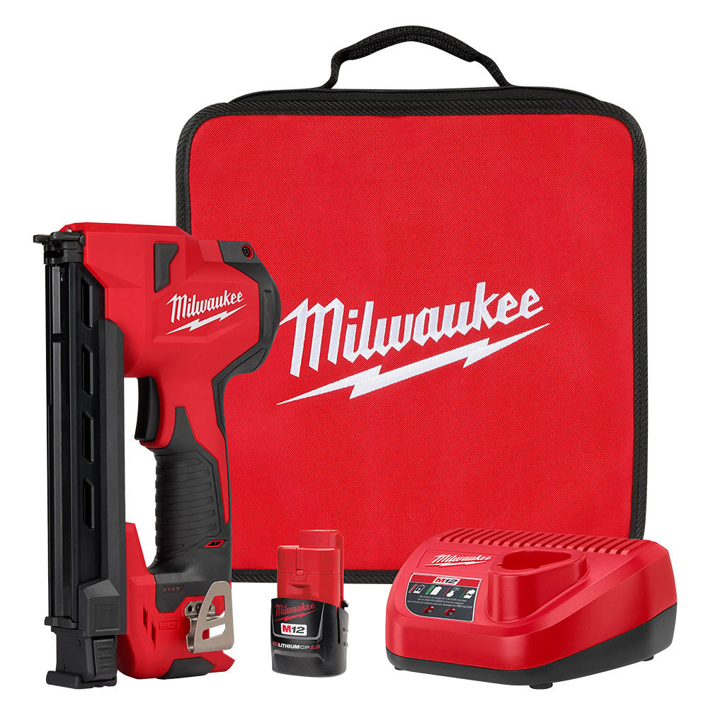 Milwaukee 2448-21 1" Cordless 12V M12 Cable Stapler Kit 3.0 Ah