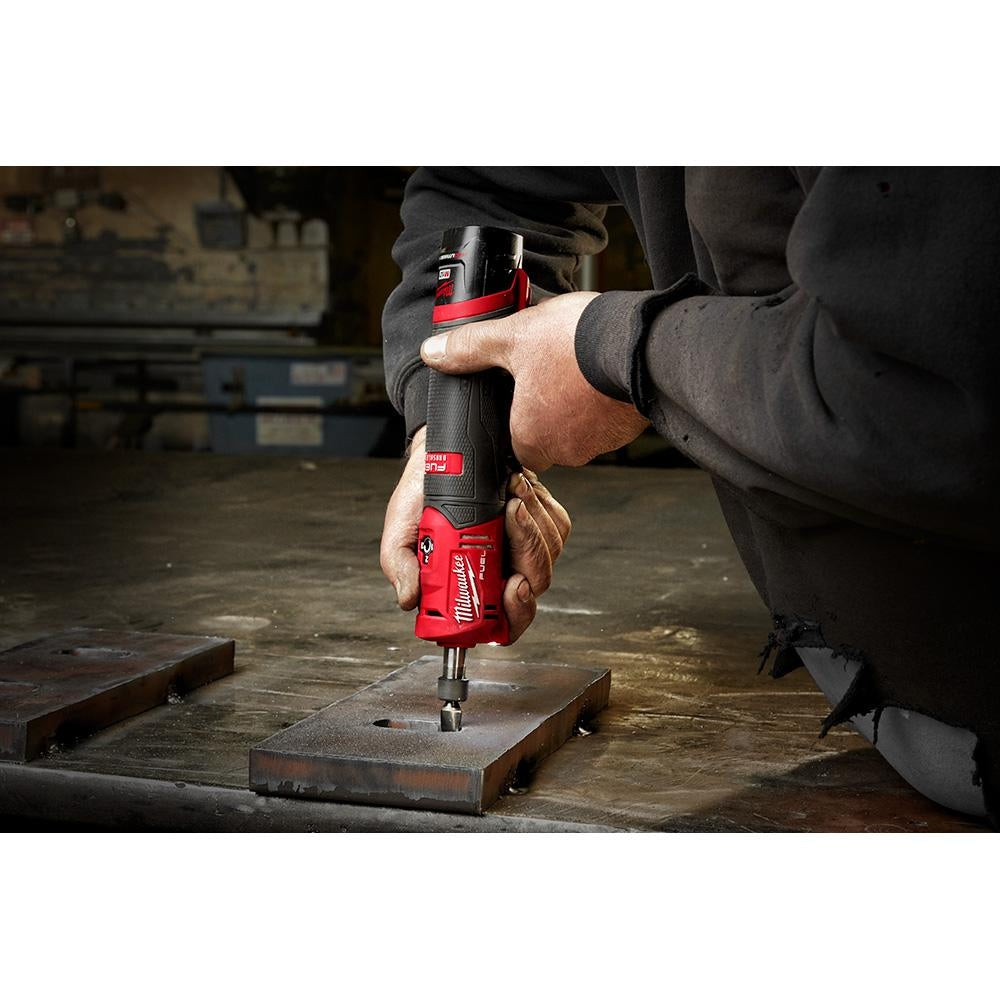 Milwaukee 2486-20 12V M12 FUEL Lithium-Ion Brushless Cordless 1/4" Straight Die Grinder (Tool Only)