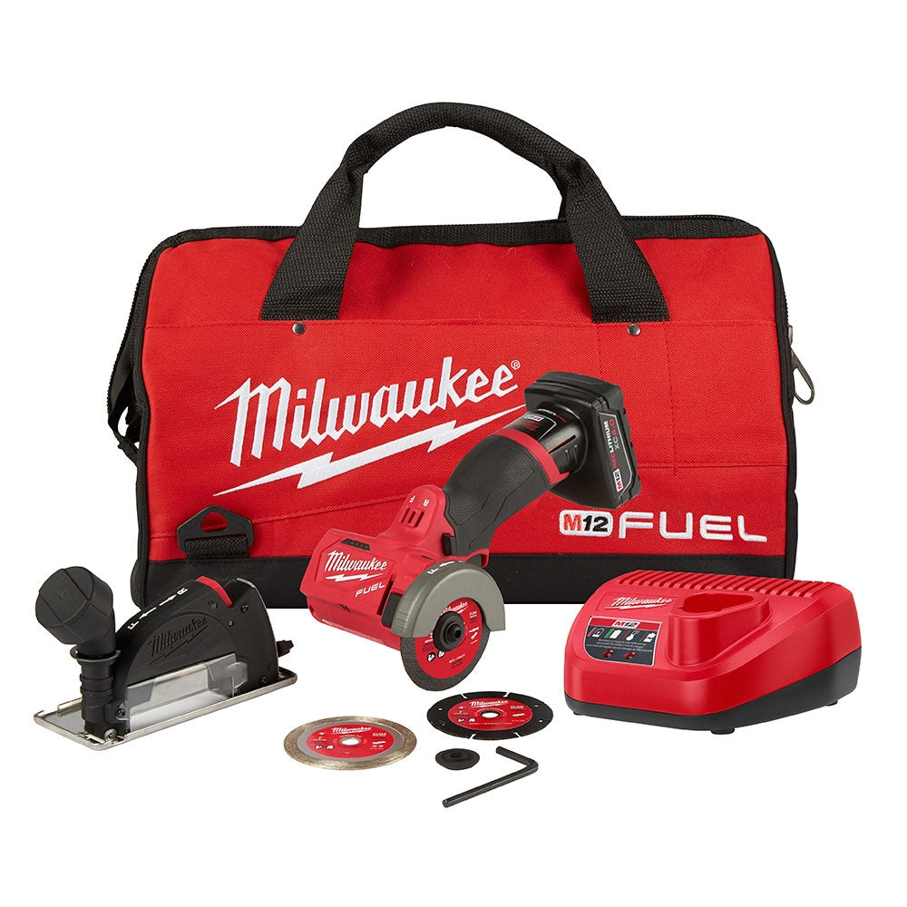 Milwaukee 2522-21XC M12 FUEL 3" Compact Cut Off Tool Kit