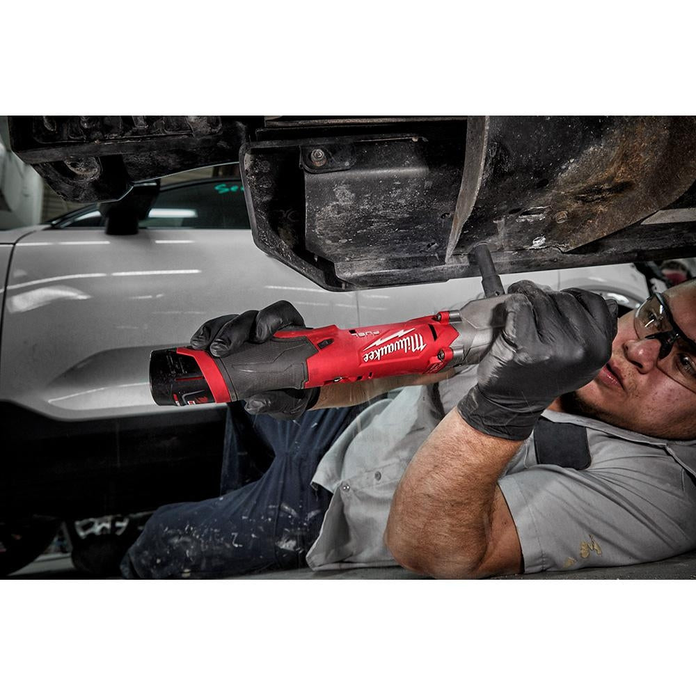 Milwaukee 2564-20 M12 FUEL 12V Lithium-Ion Brushless Cordless 3/8" Right Angle Impact Wrench with Friction Ring (Tool Only)