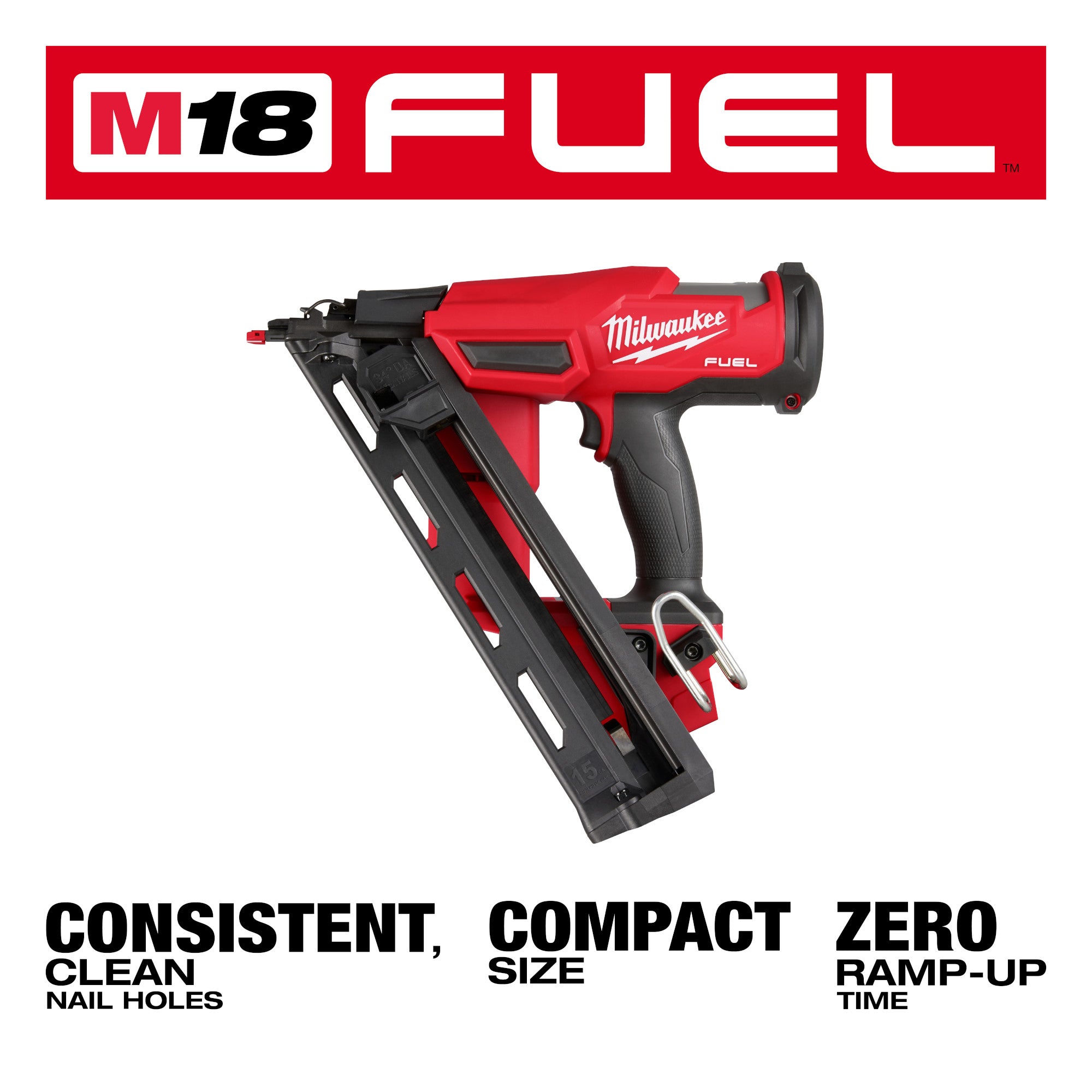 15-Gauge 2-1/2" Cordless M18 FUEL Angled Finish Nailer (Tool Only)