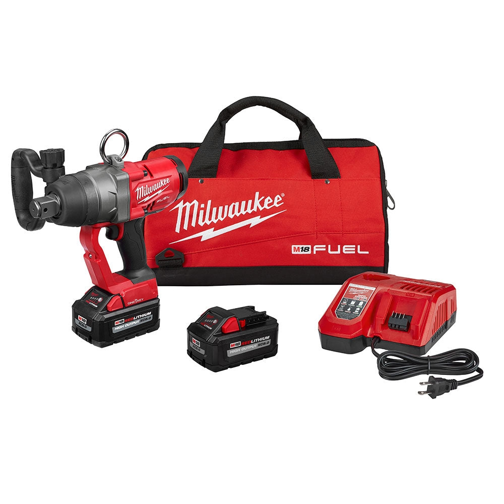 Milwaukee 2867-22 18V M18 FUEL ONE-KEY Lithium-Ion Cordless 1" High-Torque Impact Wrench Kit 8.0 Ah