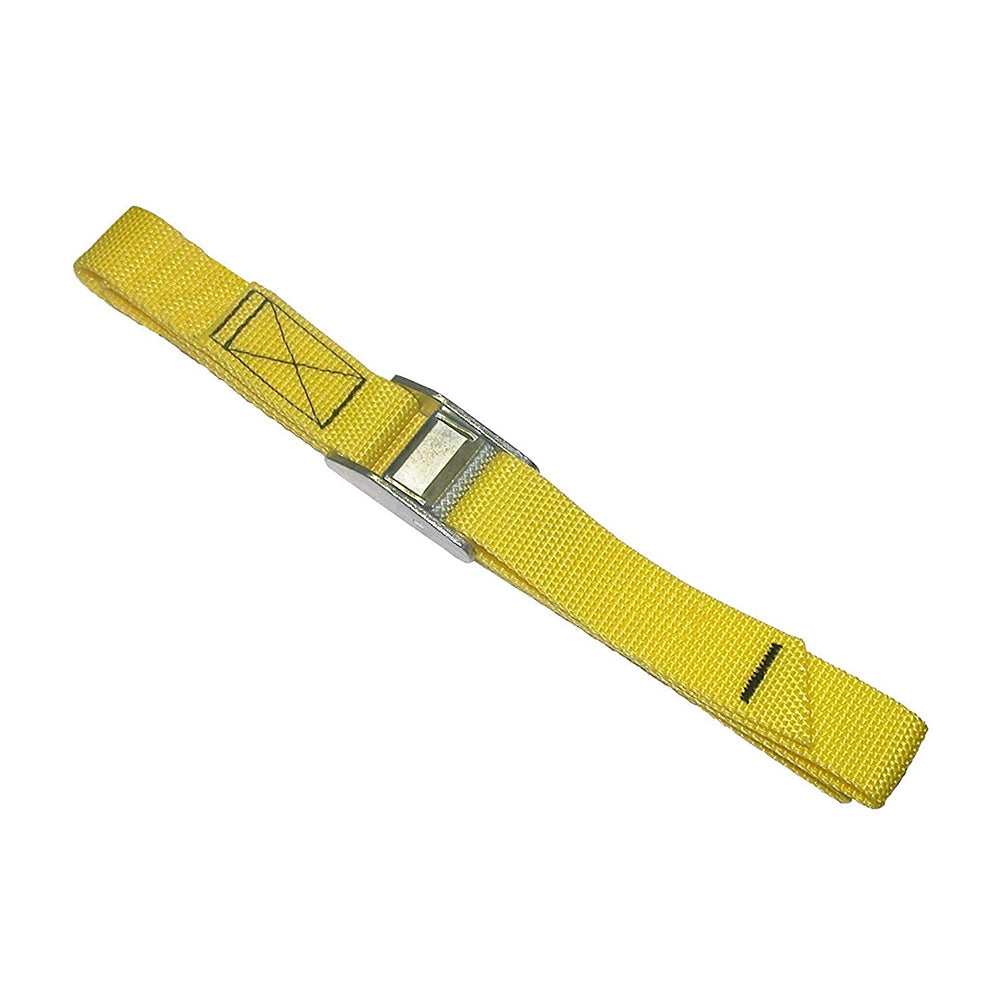Custom LeatherCraft 2WS04 4 Foot Yellow Web Strap Tie Down (Pack of 2)