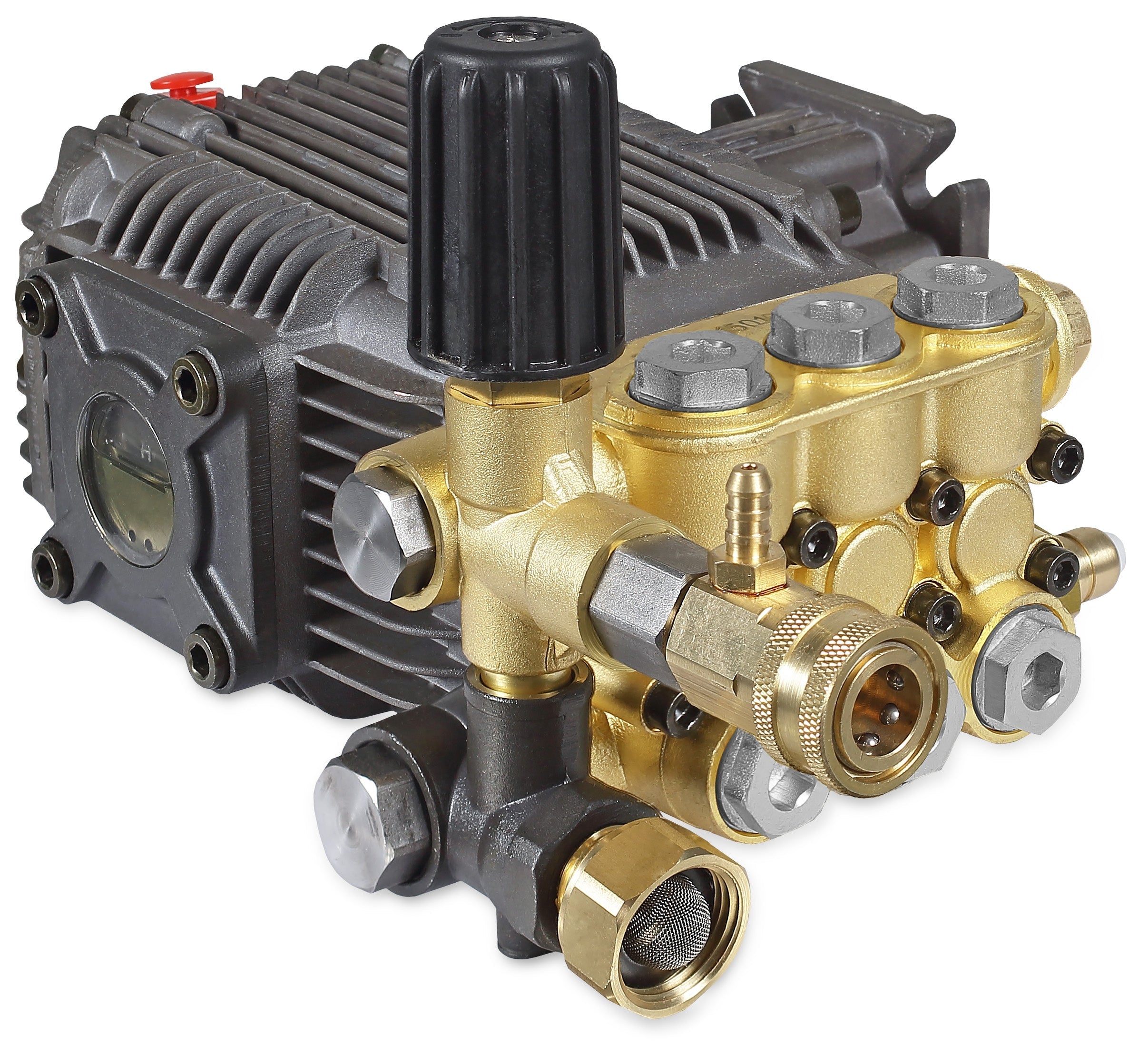 Mi-T-M 3-0414 Pressure Washer Pump, Triplex, 2.5GPM@3000 PSI, 3400 RPM, 3/4" Horizontal Shaft with Unloader