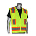PIP 3020500YELL Yellow/Lime 6-Pocket Surveyor Safety Vest (L)