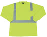 ERB 64009 ANSI Class 2 Birdseye Long Sleeve T-Shirt, Medium