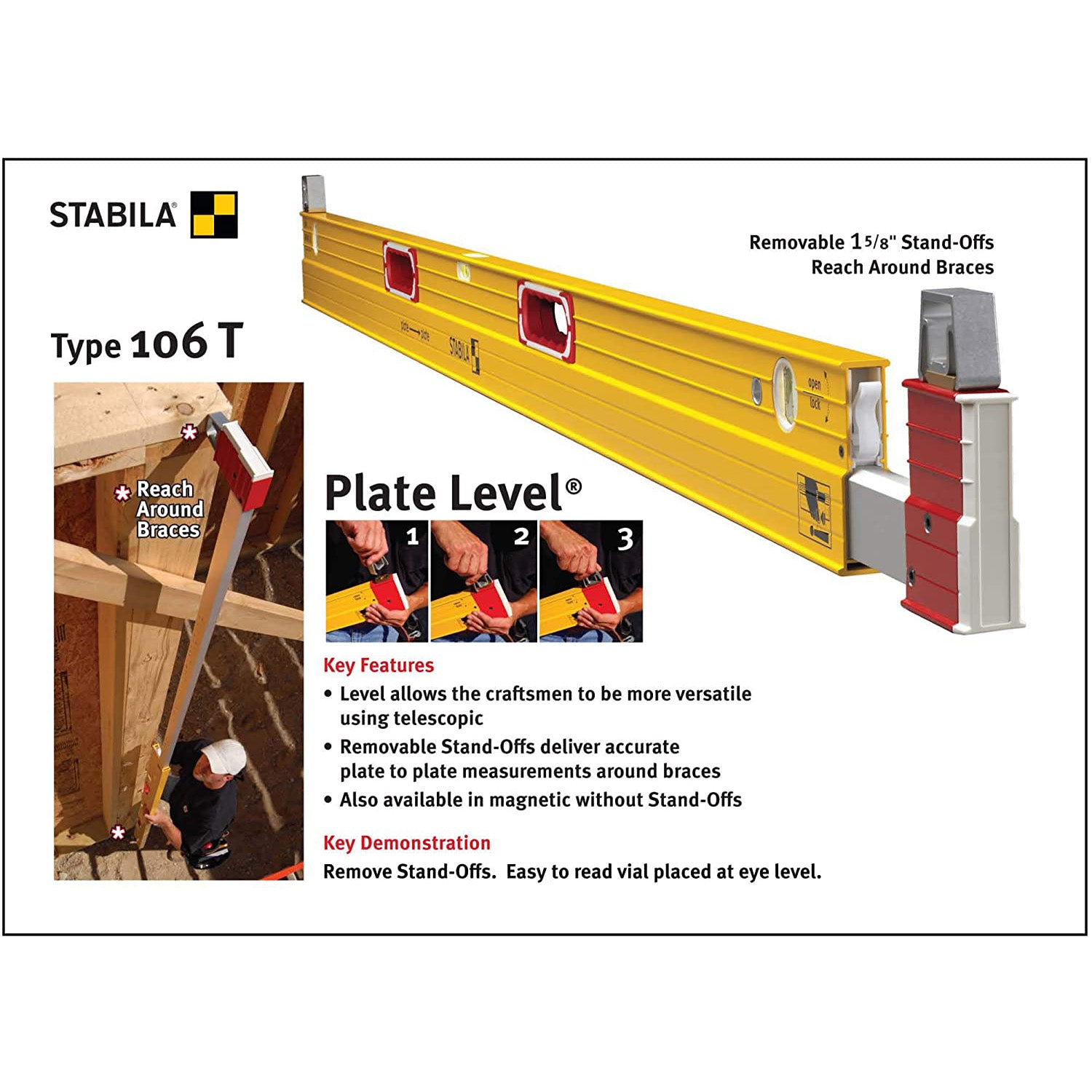 7' - 12' Type 106T Extendable Plate Level
