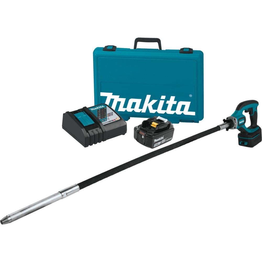 Makita XRV01T 18V LXT Lithium-Ion Cordless 4' Concrete Vibrator Kit (5.0Ah)