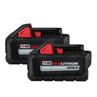 M18 RedLithium High Output XC6.0 Battery Pack (Pack of 2)