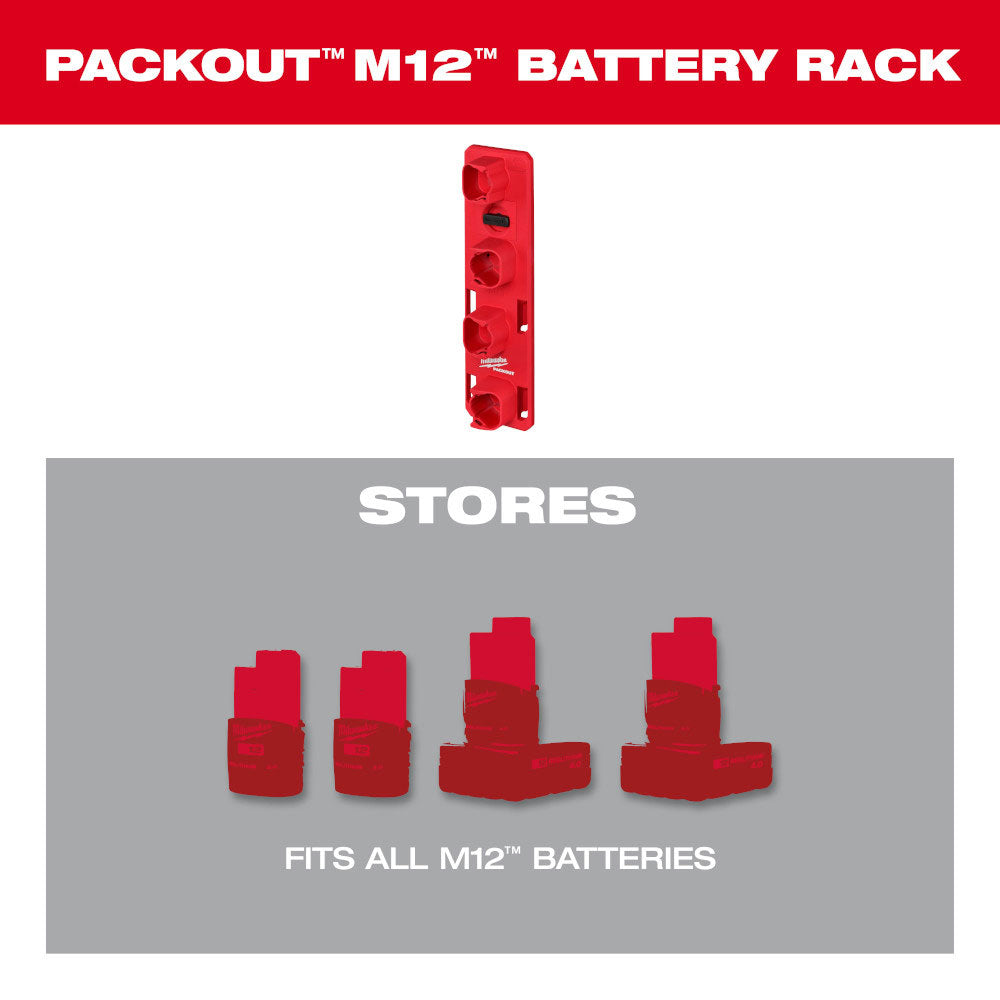 Milwaukee 48-22-8338 PACKOUT M12 Battery Rack