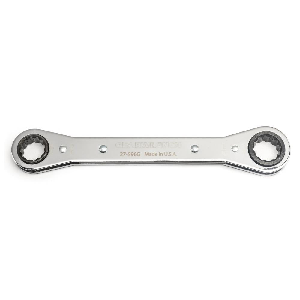 GearWrench 27-594G Laminated Ratcheting Wrench, 12 Point Double Box, 1/2" x 9/16"