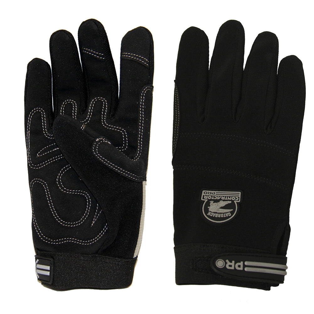 Gatorback 636-M Synthetic Work Gloves With Touchscreen Compatible Fingertips (Medium)