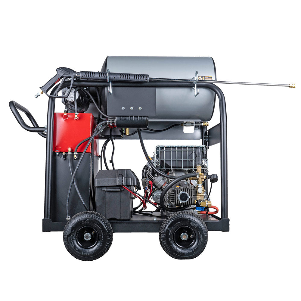 Simpson BB65105-V 4000 PSI @ 4.0 GPM Direct Drive VANGUARD V-Twin Hot Water Gas Pressure Washer with COMET Triplex Plunger Pump