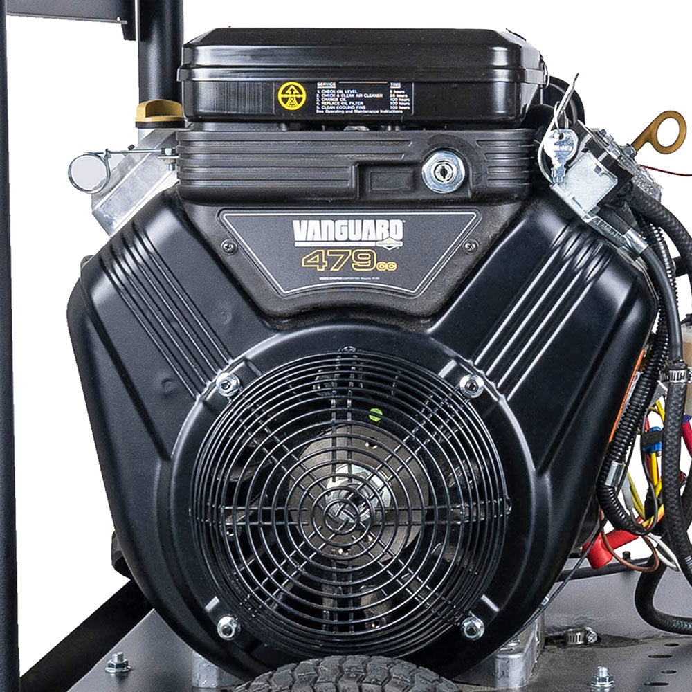 Simpson BB65108 4000 PSI @ 4.0 GPM Gear Drive VANGUARD V-Twin Hot Water Gas Pressure Washer with UDOR Triplex Plunger Pump