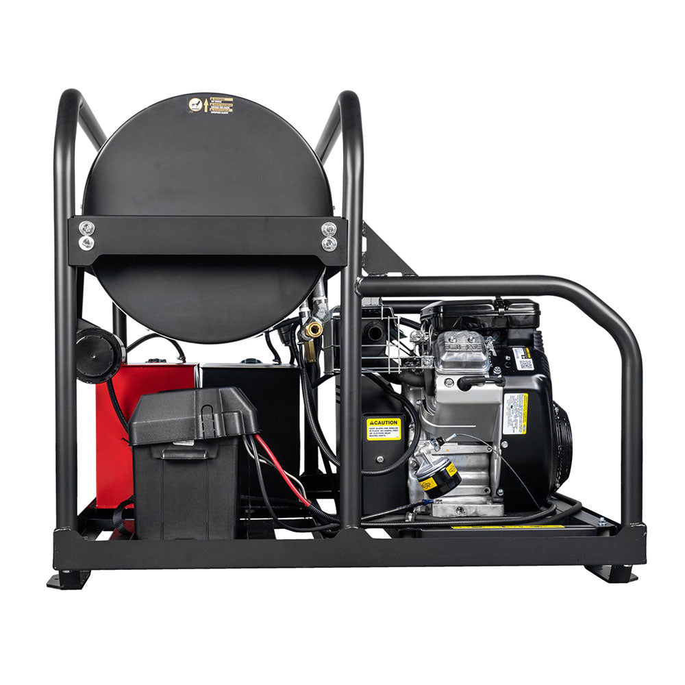 Simpson SB3555 3500 PSI @ 5.5 GPM Belt Drive VANGUARD 570cc Hot Water Gas Pressure Washer with COMET Triplex Plunger Pump