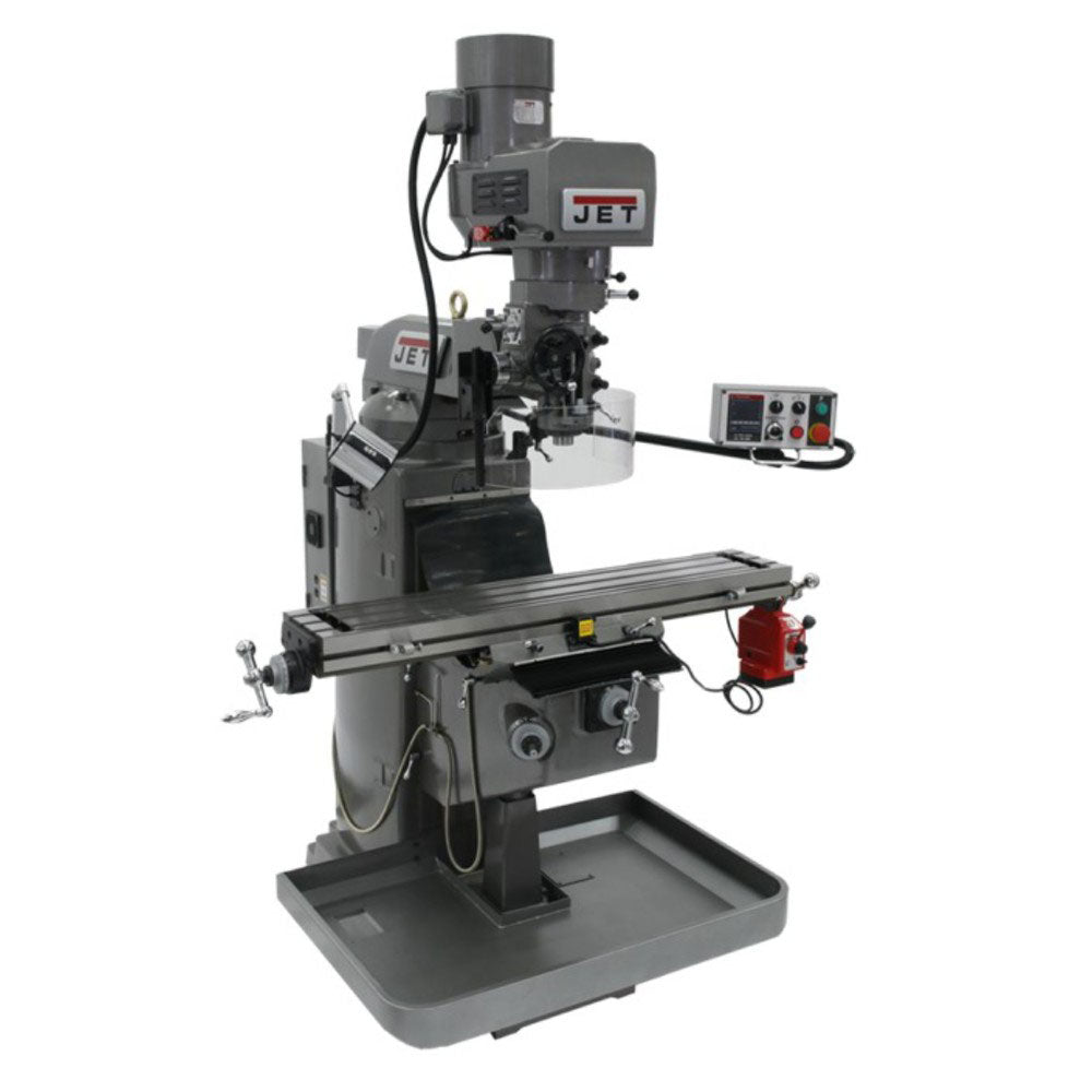 Jet 690627 Electronic Variable Speed Milling Machine, With X and Y-Axis Powerfeeds and Air Power (JTM-1050EVS2/230)
