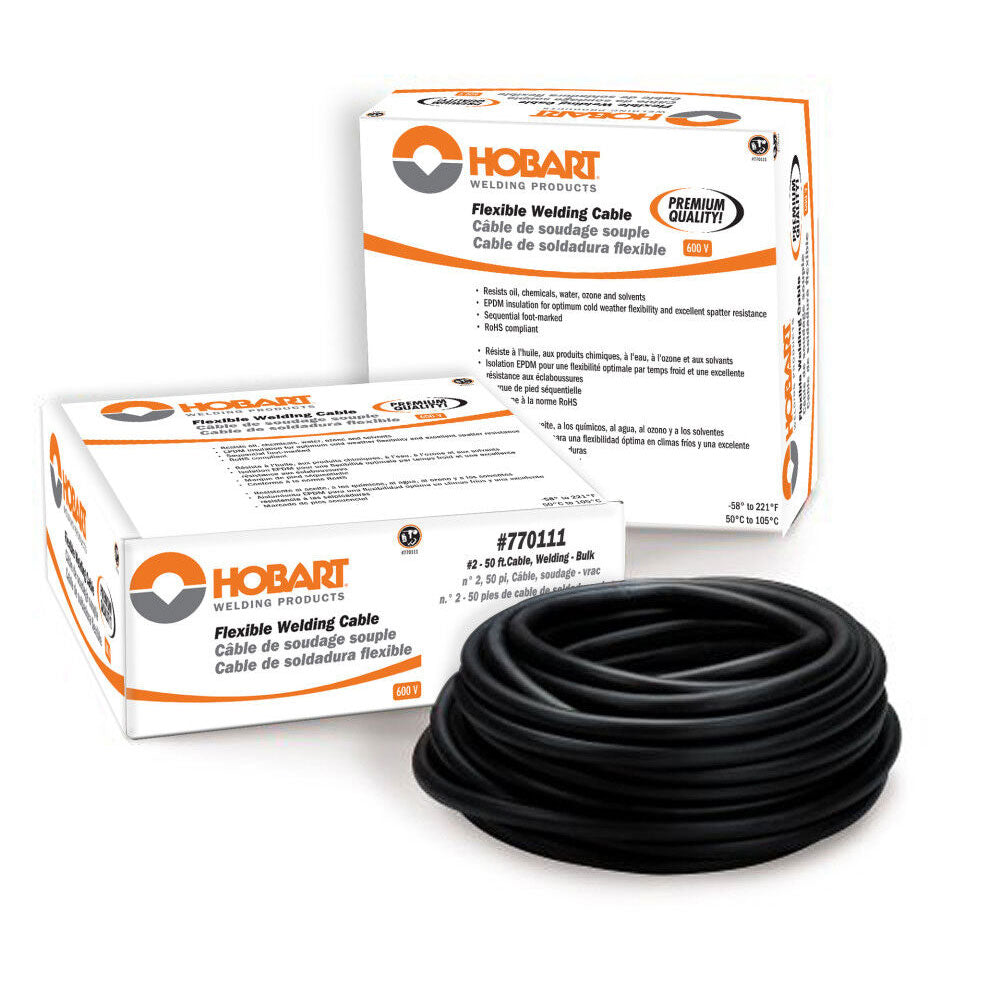 Hobart 770111 #2 Flexible 50 ft. Welding Cable