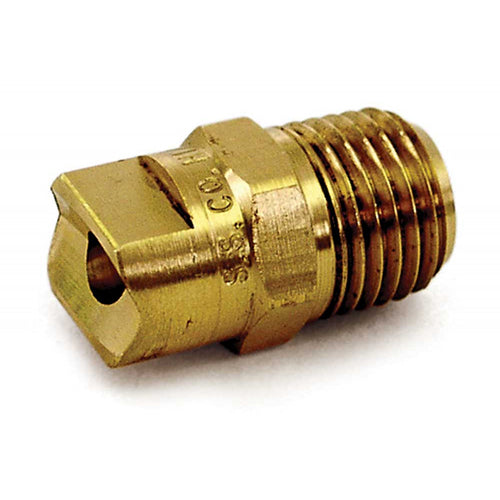 Spraying Systems 8.708-253.0 5000 PSI 1/4" MPT 65-Degree #3.00 Vee Jet Brass Threaded Nozzle