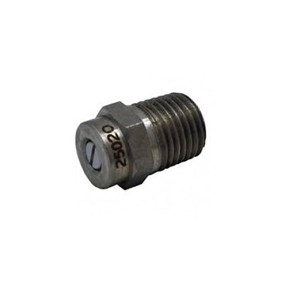 General Pump 8.708-646.0 5000 PSI 1/4" MPT 25-Degree Nozzle #2.0 Stainless Steel Water Broom Pressure Washer Nozzle
