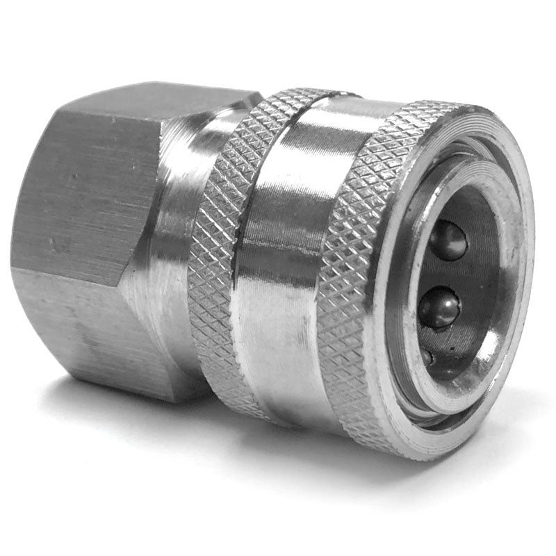 Legacy 8.707-125.0 5000 PSI 3/8" FPT Pressure Washer Hose Quick Coupler Socket - Stainless Steel