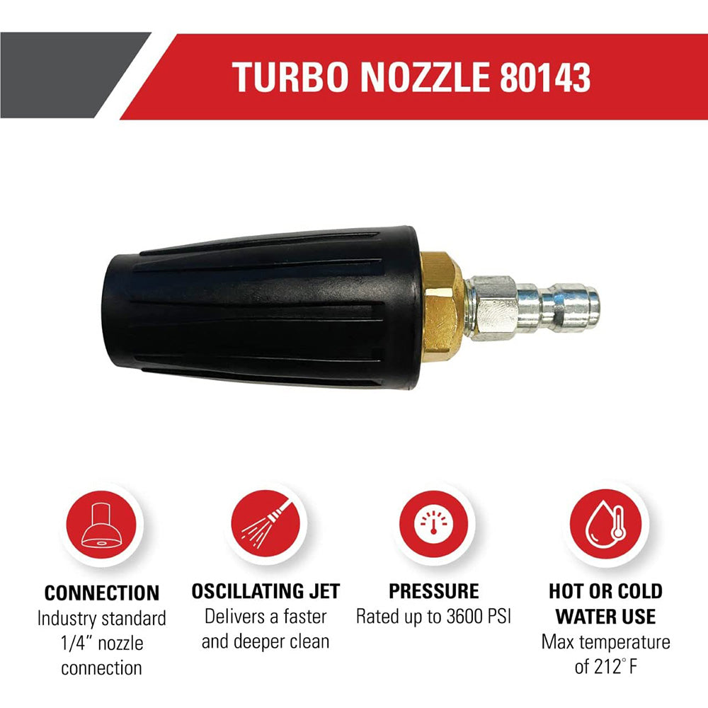 3600 PSI Nozzle Size 3 Universal Turbo Pressure Washer Nozzle