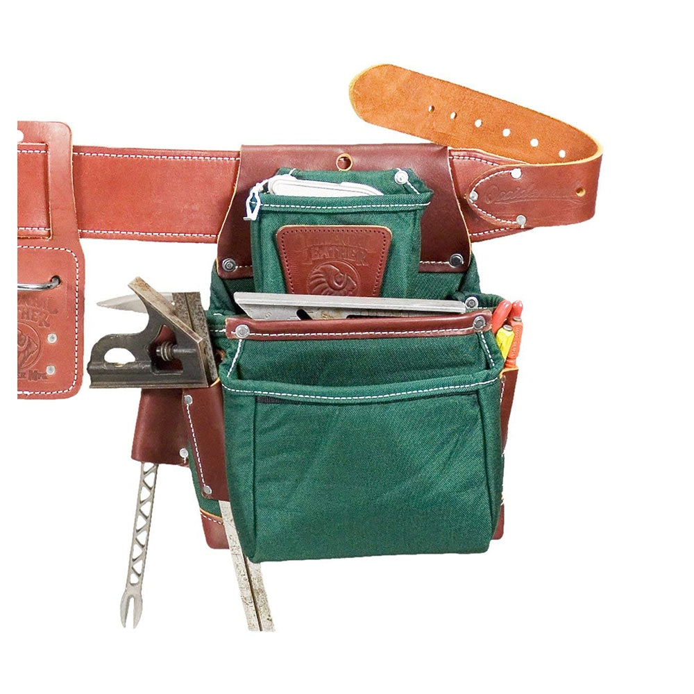 Occidental Leather 8080DB M OxyLights DB Pro Framer Tool Belt with Double Outer Bag (Medium Size - 33" to 35")