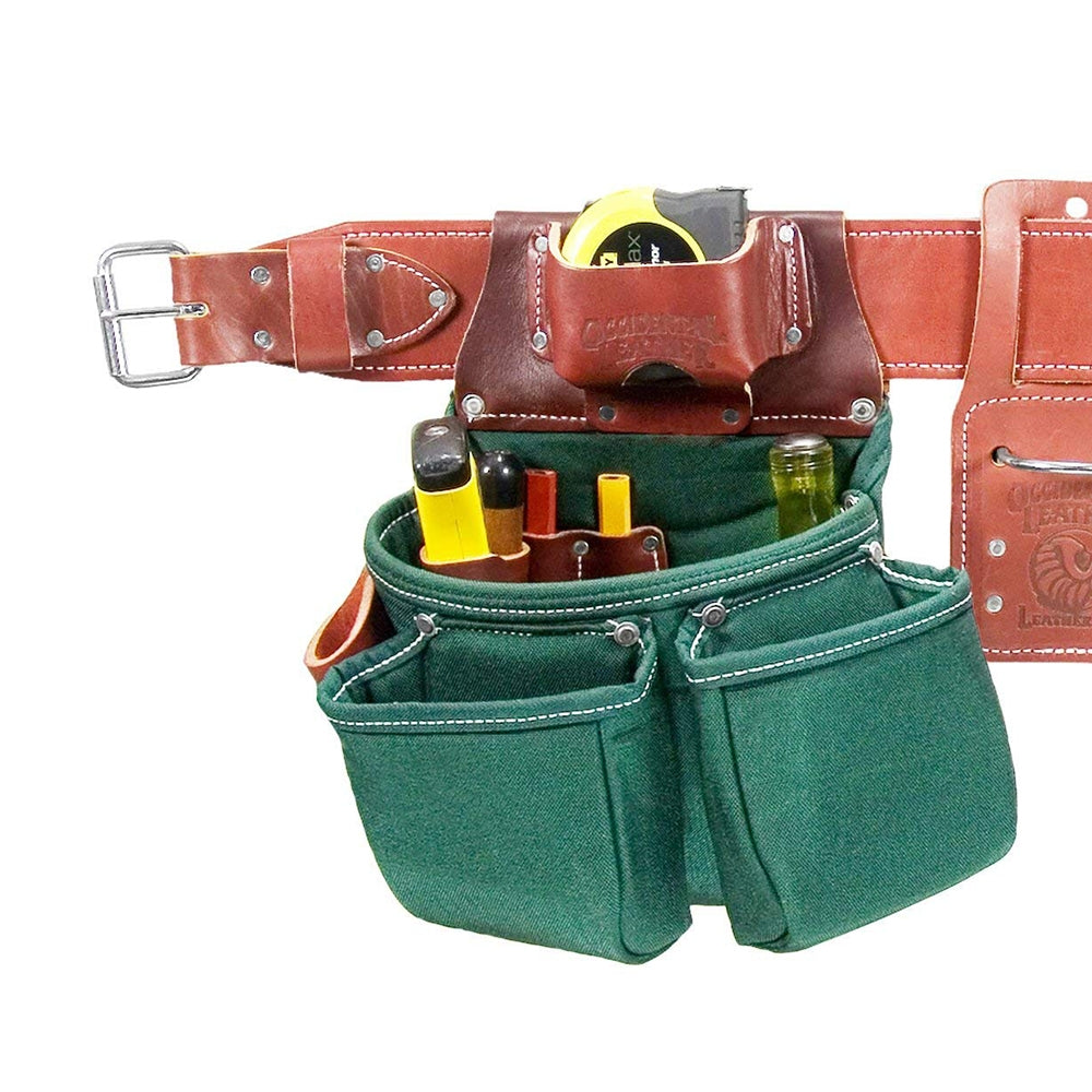 Occidental Leather 8080DB M OxyLights DB Pro Framer Tool Belt with Double  Outer Bag (Medium Size 33