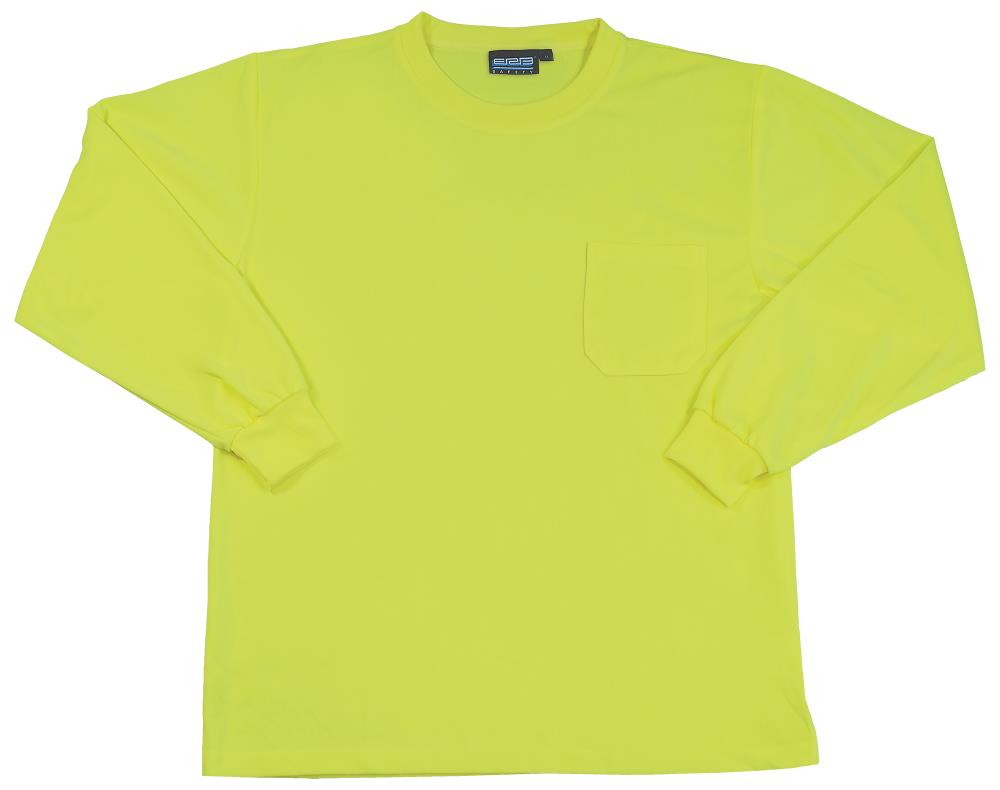 ERB 64026 Non ANSI Birdseye Long Sleeve T-Shirt, Medium