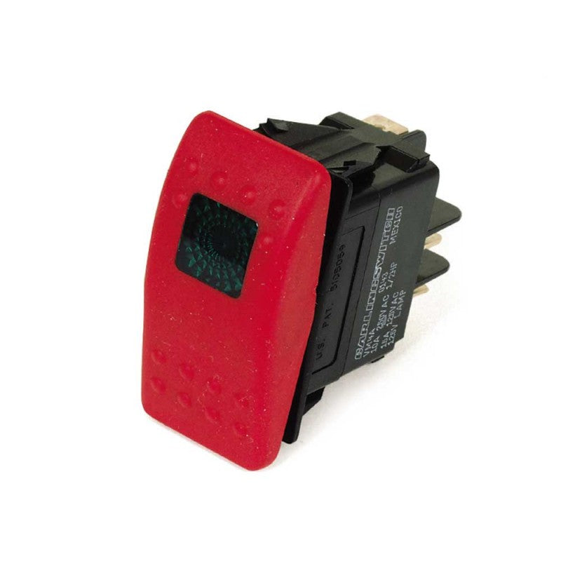 Karcher 9.802-452.0 Red Lighted 3-Position Rocker Switch, Carling, 15/10 A