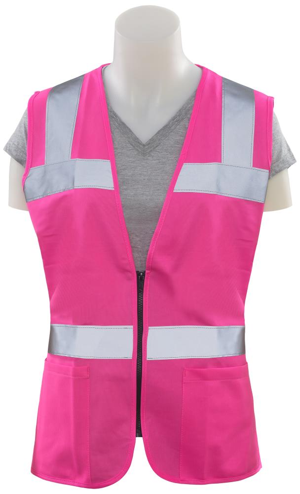 ERB 61914 (3X) Pink Hi-Viz Non-ANSI Female Fitted Vest (S721)