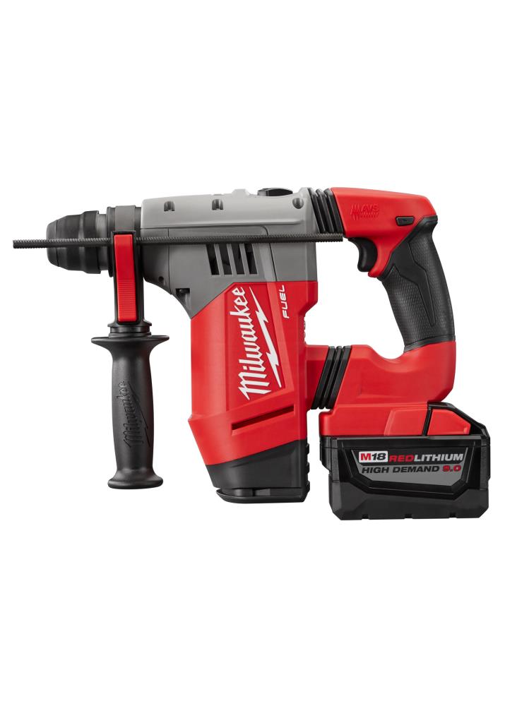 Milwaukee 2715-22HD 18V M18 FUEL Lithium-Ion Brushless Cordless 1-1/8” SDS-Plus Rotary Hammer High Demand Kit 9.0 Ah