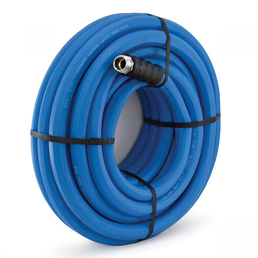 BluBird Ag-Lite BSAL3450 3/4" x 50' 500 PSI 3/4″ GHT Polyester Braided All-Rubber Water Hose