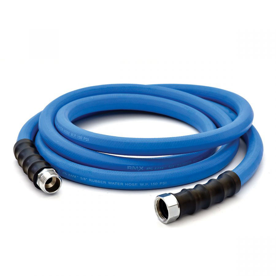 BluBird Ag-Lite BSAL5815 5/8" x 15' 500 PSI 3/4″ GHT Polyester Braided All-Rubber Water Hose
