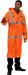 ERB 62035 (M) Class 3 Orange Hi-Viz Long Rain Coat (S163)