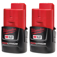 M12 12V Compact REDLITHIUM Battery (2 pack)