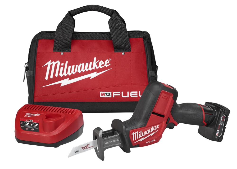 Milwaukee 2520-21XC 12V M12 FUEL HACKZALL Brushless Cordless Reciprocating Saw Kit 4.0 Ah